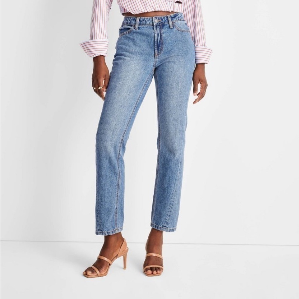 Future collective  kahlana barfield brown boyfriend jeans new